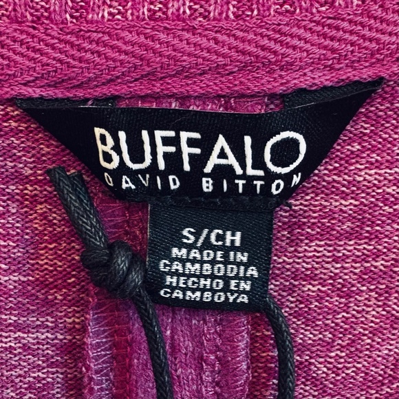 Buffalo David Button Ladies’ Super Soft Cozy V-Neck Long Sleeve, Pink Small NWT - Picture 11 of 13